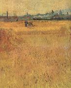 Vincent Van Gogh Arles:Vew from the Wheat Fields (nn04) oil painting picture wholesale